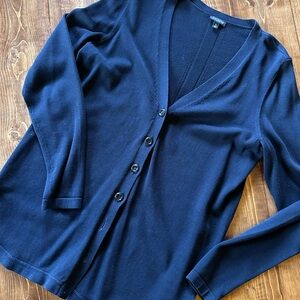 Talbots Navy Blue Women's Cardigan Sweater